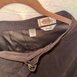 Talbots Brown wrap long skirt S12